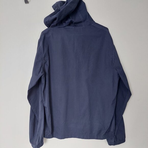 UNIQLO U Hooded Blouson Full Zip Jacket Navy Men size M - Picture 3 of 9